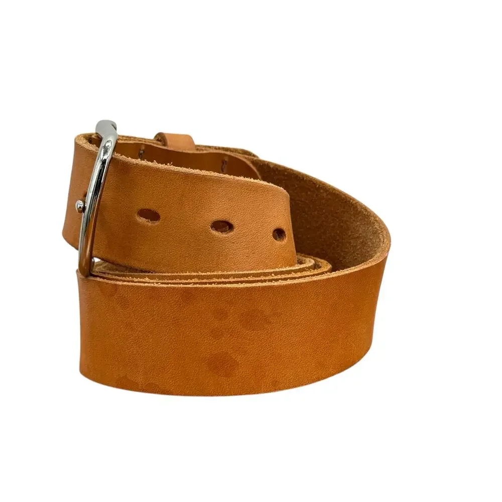 Leather Works Minneapolis Rustic Leather Belt SZ 42 Mens Brown Western Workwear